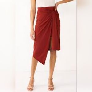 Nine West Faux Wrap MIDI Skirt Medium